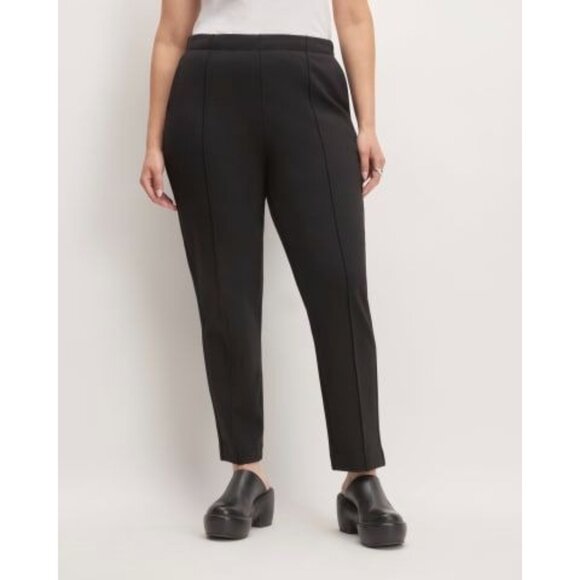 Everlane The Dream Pant Pintuck Pull On Pockets Drawstring Tapered Black Size L - Picture 1 of 8